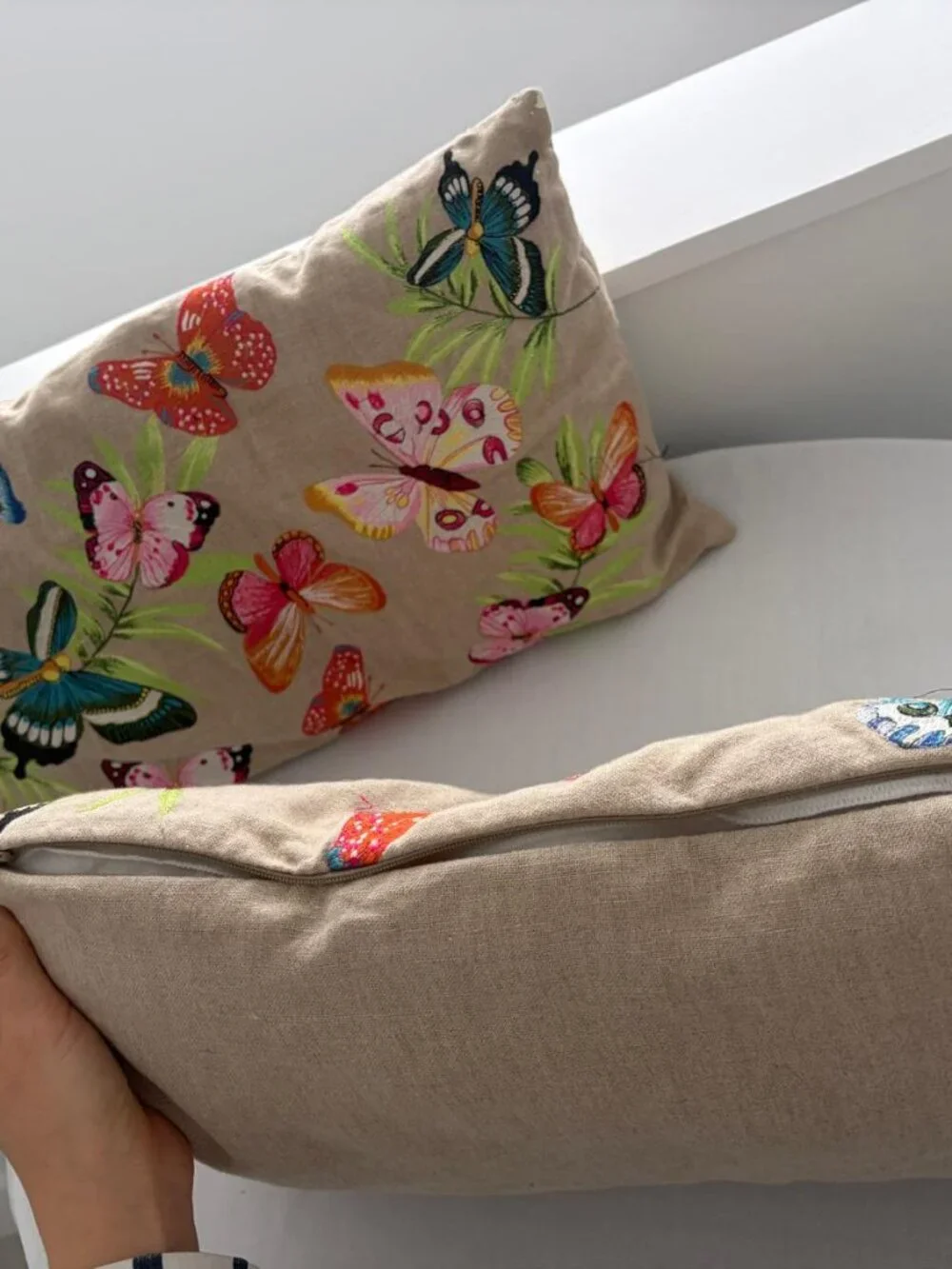 Zara Home Decorative Butterfly Throw Pillows Set of 2